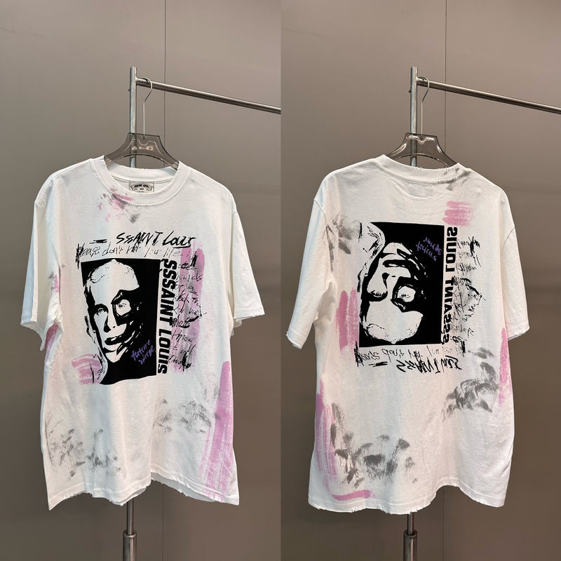 Men Vintage T-Shirts Saint Michael Tee