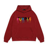 Purple Brand Hoodie Fashion Loose Hooded Sweater