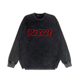 Purple Brand Distressed Long Sleeve Shirt Fashion Distressed Loose Long-sleeved Top