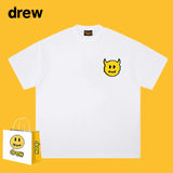 Drew T Shirts Short Sleeve Cola Loose round Neck