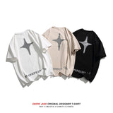 Men's T-Shirts Short-Sleeved T-shirt Men's Summer Loose All-Match Cotton Casual