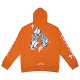 CHH Chrome Heart Hoodie Sanskrit embroidered hooded sweater couple