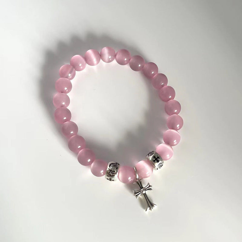 Chrome Heart Bracelet Vintage Cross Ornament
