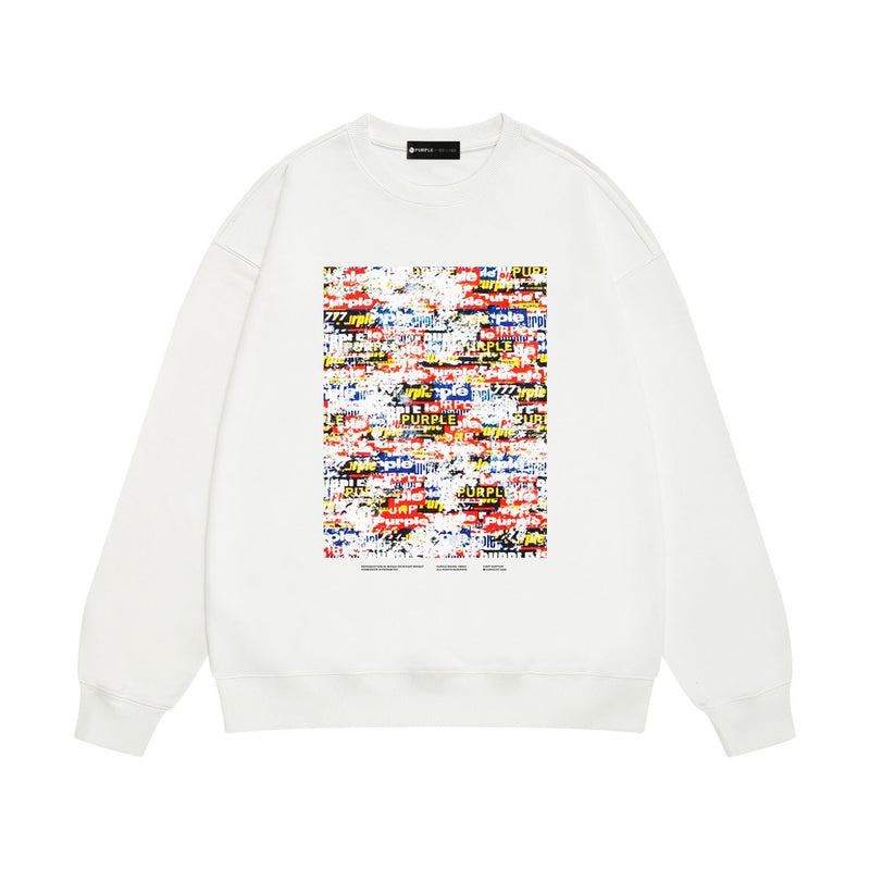 Purple Brand Sweatshirt Loose Crew Neck Sweater
