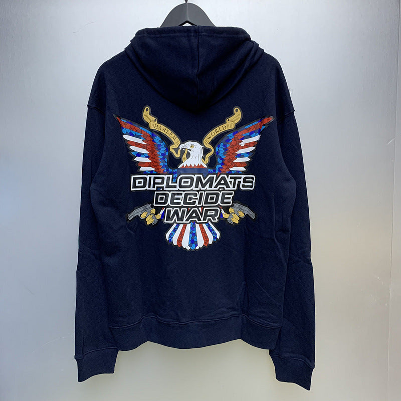 Who Decided War T Shirts WHO DECIDES WAR Printed Hooded Sweater Loose Hoodie