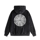 Purple Brand Distressed Hoodie Fashion Old Loose Hooded Sweater