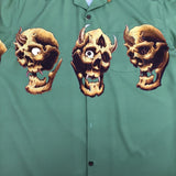 GUILTYPARTIES TIGER Shirts Skull Hawaiian Short Sleeves