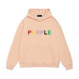 Purple Brand Hoodie Fashion Loose Hooded Sweater