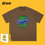 Drew T Shirts Short Sleeve T-shirt Smiley Face Short Sleeve