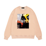 Purple Brand Sweatshirt Loose Crew Neck Sweater