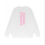 Purple Brand Long Sleeve T-Shirt Fashion Loose Long Sleeve Top