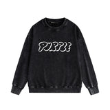 Purple Brand Distressed Sweatshirt Retro Vintage Crew Neck Sweater
