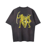 Mens Vintage T-Shirts SaintMichael Short Sleeve High Street Loose