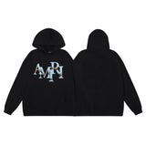 Amiri Hoodie AMI print pattern hooded sweater for men and women