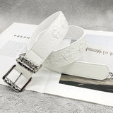 Chh Chrome Heart Belt Embroidery Belt Male