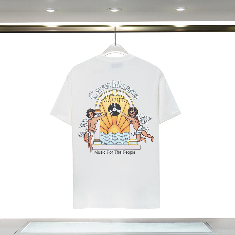 Casablanca T Shirts Fashion Casual Crew Neck Tee