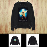 Purple Brand Distressed Sweatshirt Retro Vintage Crew Neck Sweater