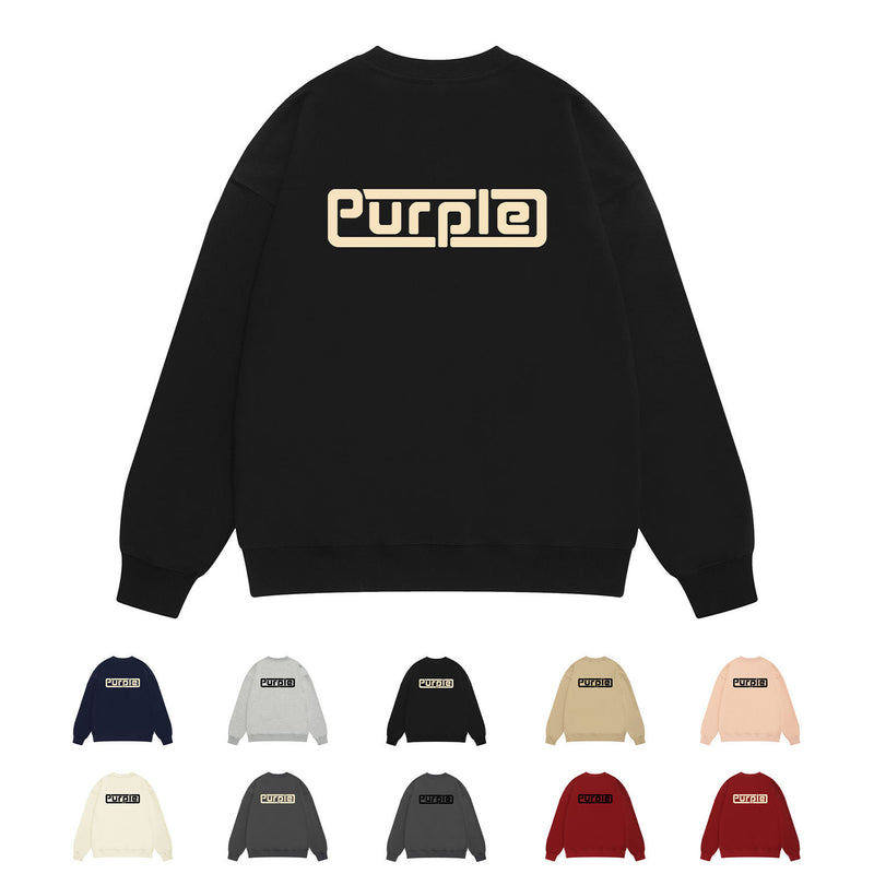 Purple Brand Sweatshirt Loose Crew Neck Sweater