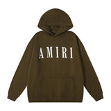 Amiri Hoodie AMI Letter logo print hooded sweater for men and women