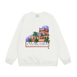 Casablanca Long sleeve T-shirt Crew neck loose terry sweater