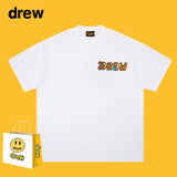 Drew T Shirts Short Sleeve Letter Cotton T-shirt Loose