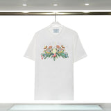 Casablanca T Shirts Spring/Summer Print Loose Cotton