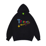 Man Fall Outfits Vintage Casual Hoodie Letter Hip Hop Hooded Sweater