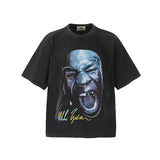 Men Vintage T-Shirts Saint "Mike Tyson" Boxing Champion Washed Distressed T-Shirts