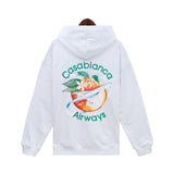 Casablanca Hoodie autumn and winter hooded sweater terry pure cotton