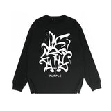 Purple Brand Long Sleeve T-Shirt Fashion Loose Long Sleeve Top