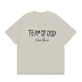 Fog Essentials T Shirts Spring/Summer FOG Limited Letter Pattern Crew Neck Short Sleeves