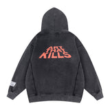Gallery Dept Hoodie Loose Casual Distressed Hoodie