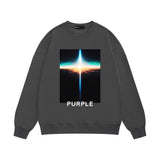Purple Brand Sweatshirt Loose Crew Neck Sweater