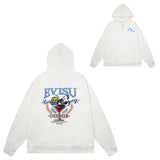 Evisu Hoodie print men and women