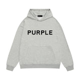 Purple Brand Hoodie Fashion Loose Hooded Sweater