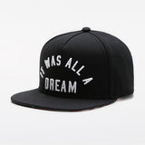 Trendy Flat Brimmed Hat Letter Embroidery