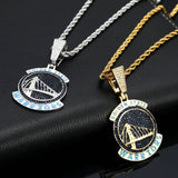 NBA Team Pendants Golden State Warriors Team Pendant Necklace