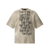 Unisex T-Shirts FOG Dirty Casual Loose T-Shirts