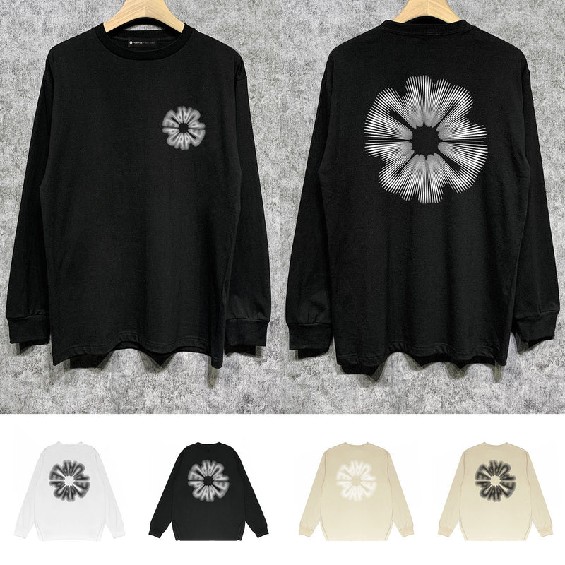 Purple Brand Long Sleeve T-Shirt Fashion Loose Long Sleeve Top