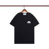 Casablanca T Shirts Colored Crane Print Crew Neck Tee