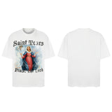 Men Vintage T-Shirts Saint Michael Tee Saint Tears