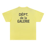 Gallery Dept T Shirts round Neck Short Sleeve T-shirt Pure Cotton