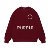 Purple Brand Sweatshirt Loose Crew Neck Sweater