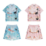 Casablanca Shirts And Shorts 2 Pieces Set Summer Print