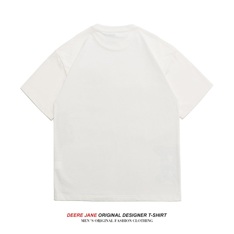 Men T-Shirts Summer All-Matching Loose Short Sleeve T-shirt Men