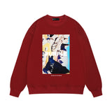 Purple Brand Sweatshirt Loose Crew Neck Sweater