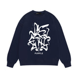 Purple Brand Sweatshirt Loose Crew Neck Sweater