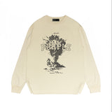 Purple Brand Long Sleeve T-Shirt Fashion Loose Long Sleeve Top