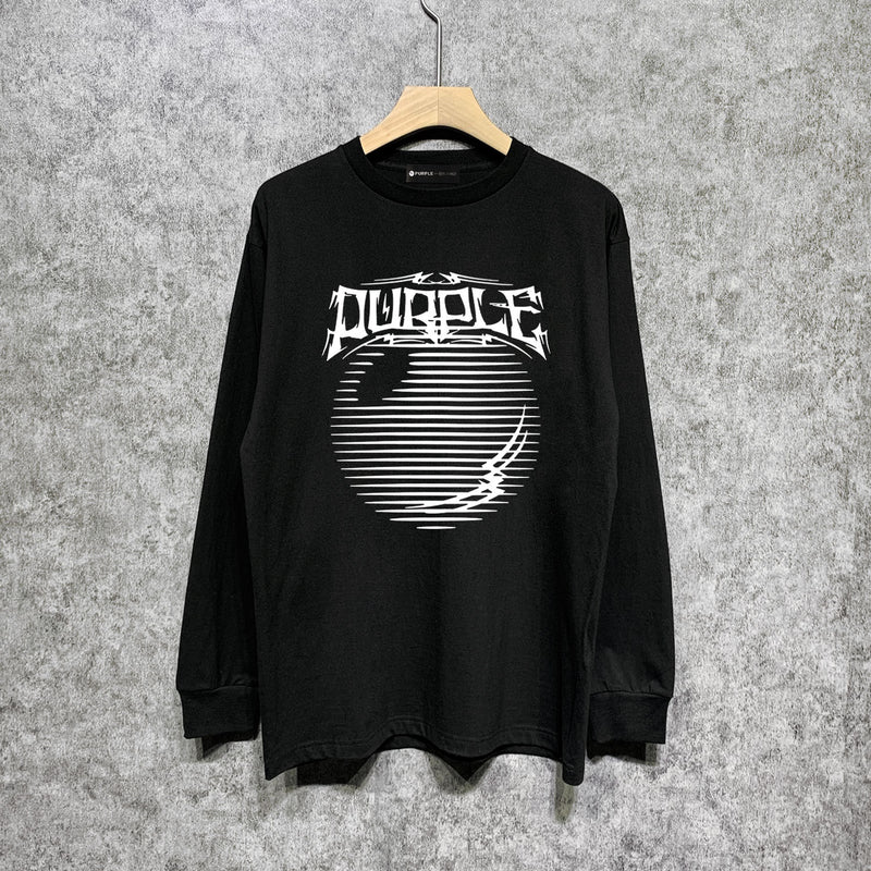 Purple Brand Long Sleeve T-Shirt Fashion Loose Long Sleeve Top