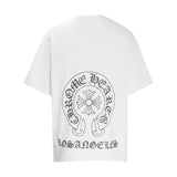 CHH Chrome Heart T Shirts Summer Horseshoe Cross Print Short Sleeve T-Shirt